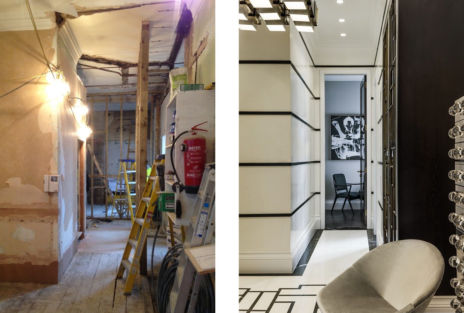 dream development by shalini misra mayfair squat hallway before and after