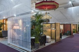decorex champagne bar design side view