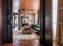 gilston road living room coffee table and green sofa