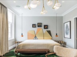 retro style bedroom