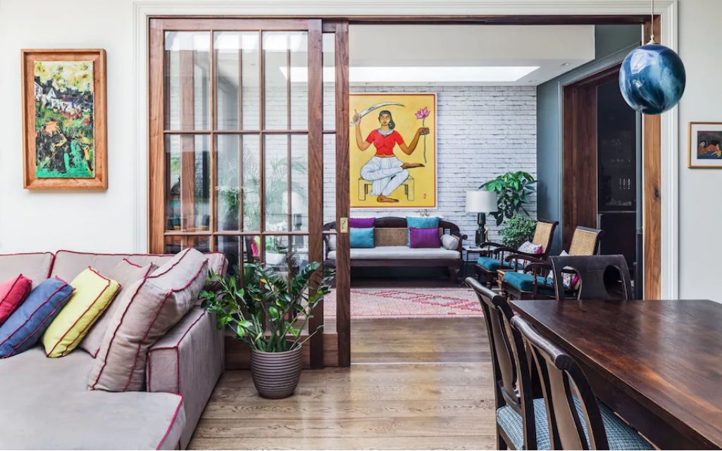 Interior designer Shalini Misra - screen dream: a zoned room with sliding doors