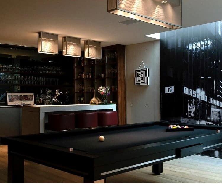 pool table in residential property