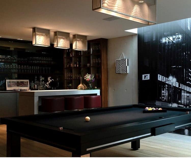 pool table in residential property